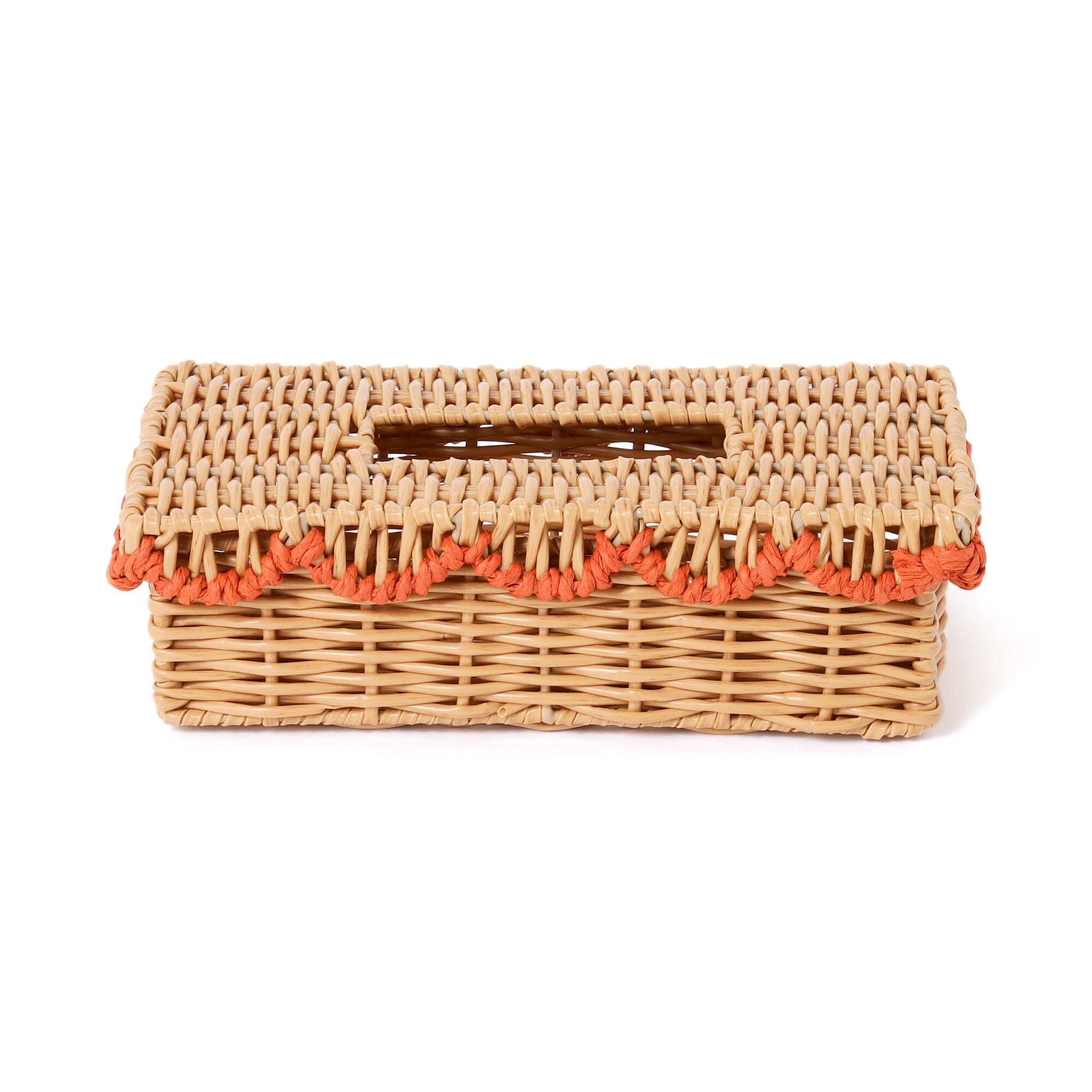 Scallop Tissue Box Orange