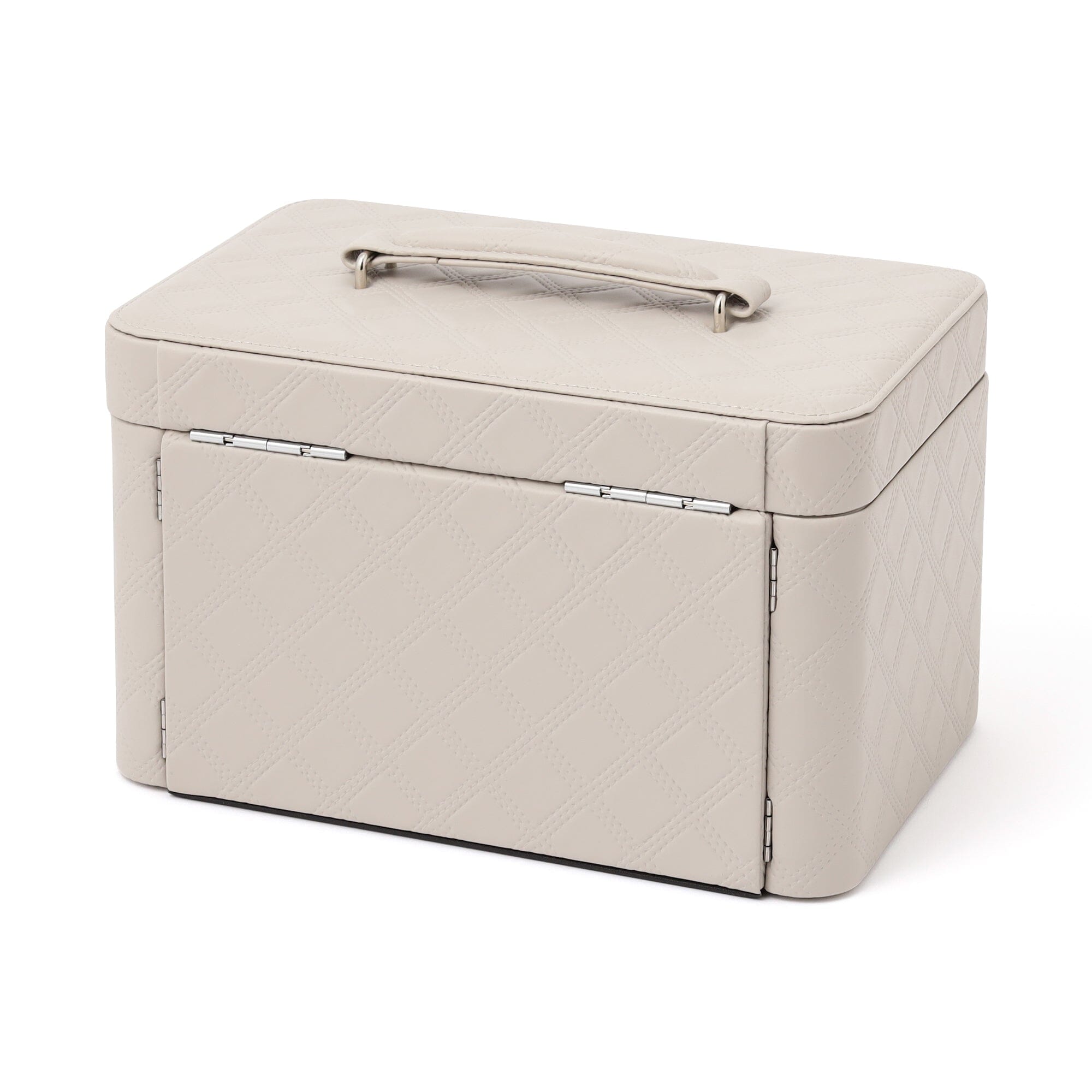 Quilt Jewelry Box Gray