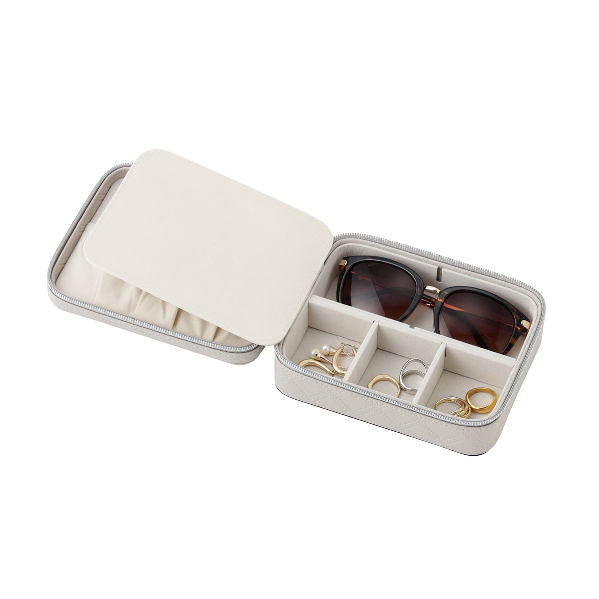 Ribbon Travel Jewelry Box Multi Light Pink