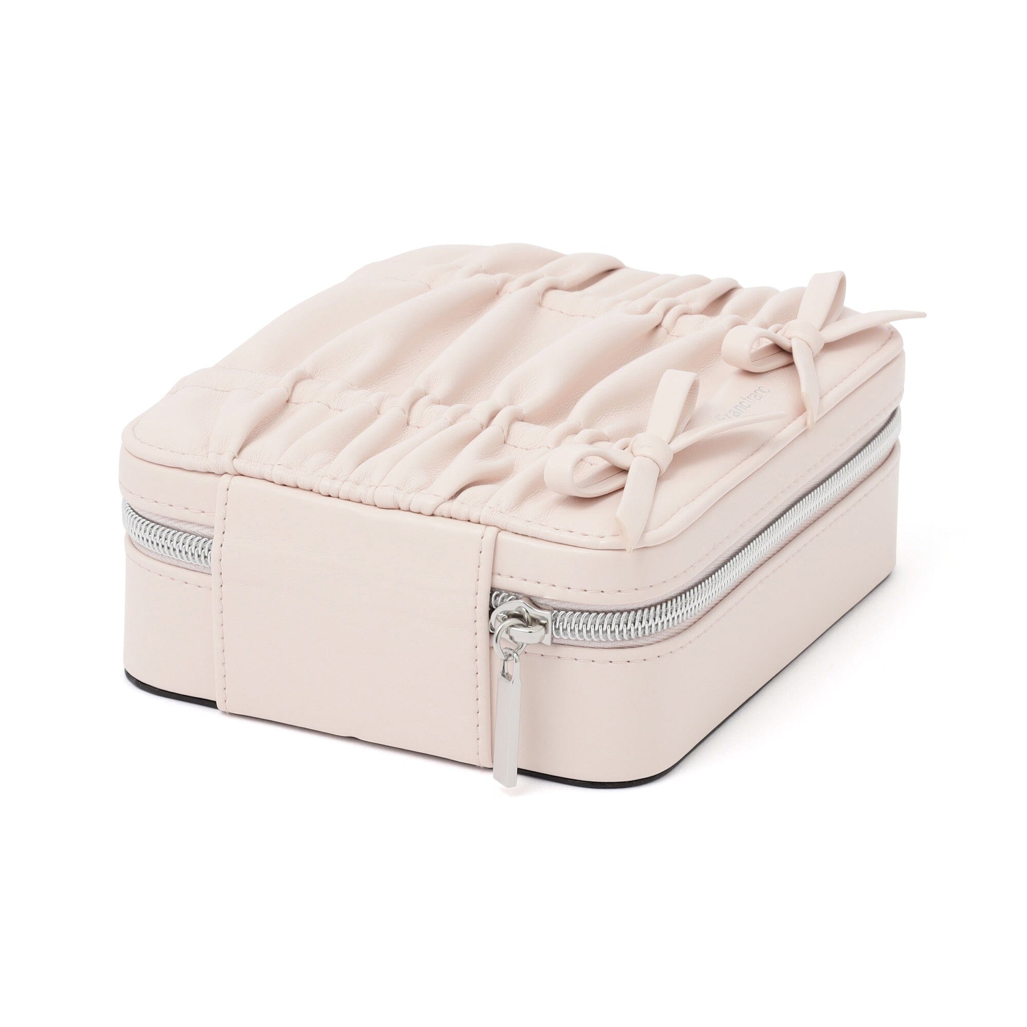 Ribbon Travel Jewelry Box Multi Light Pink