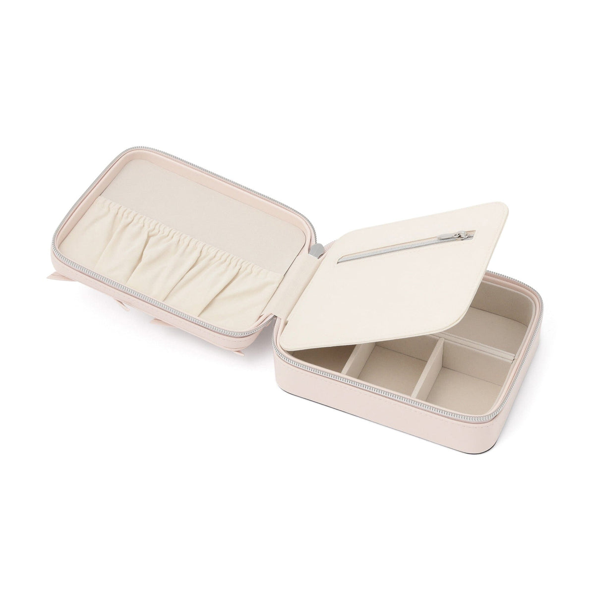 Ribbon Travel Jewelry Box Multi Light Pink