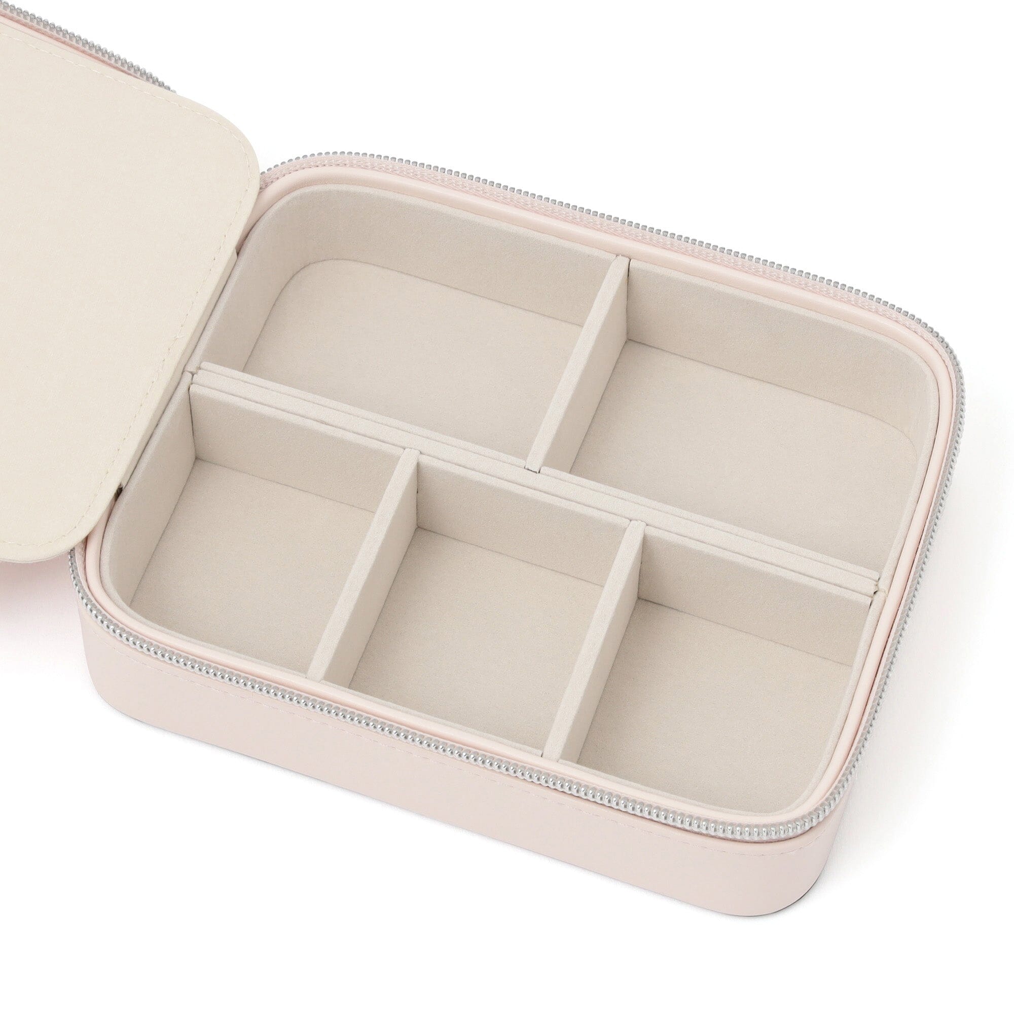 Ribbon Travel Jewelry Box Multi Light Pink
