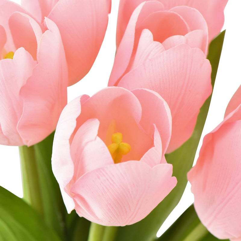 Artflower Bouquet Real Touch Tulip  Light Pink