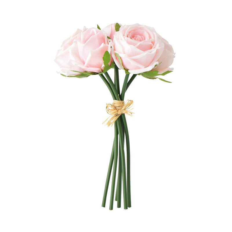 Artflower Bouquet Real Touch Rose  Light Pink