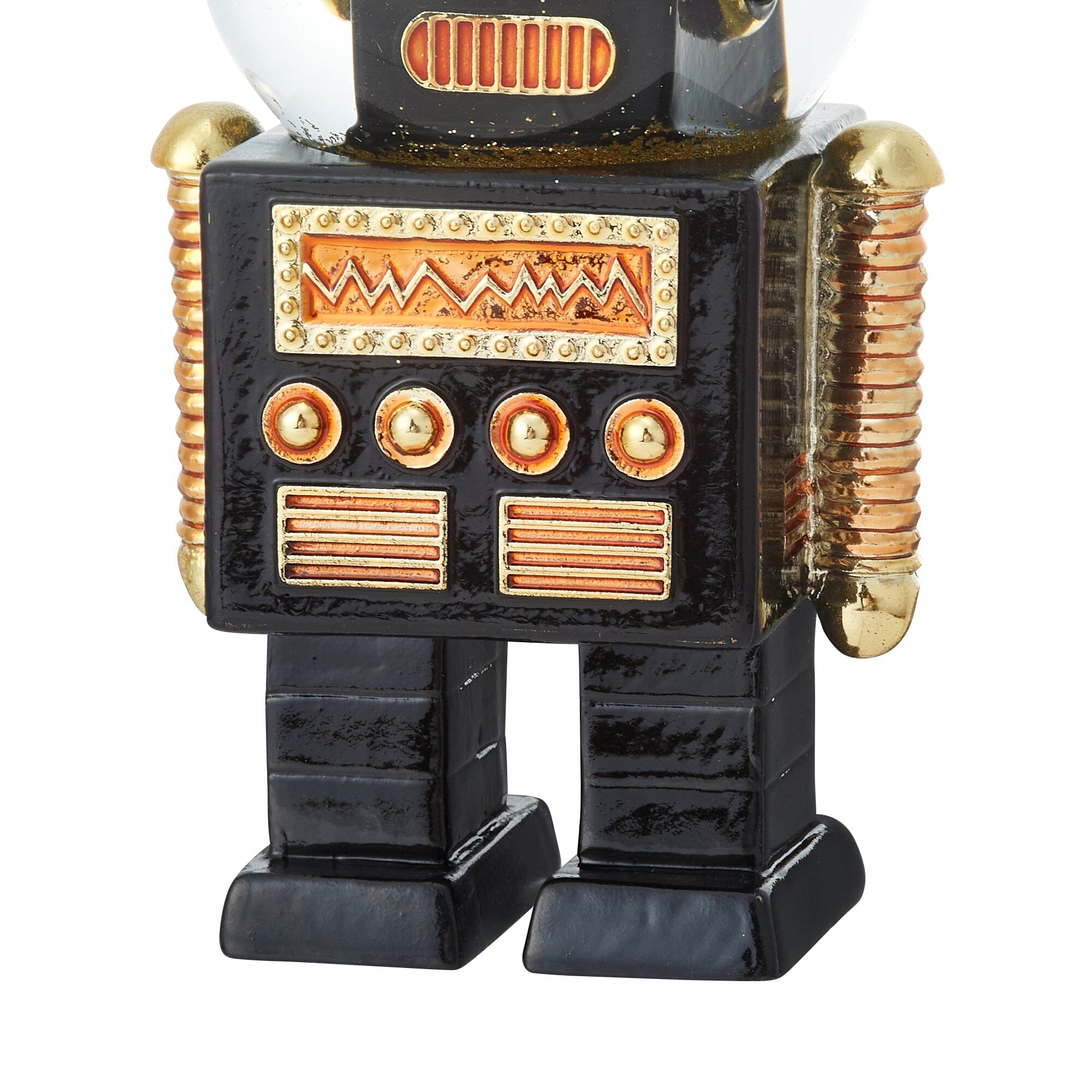 Snow Globe Robot Medium Black