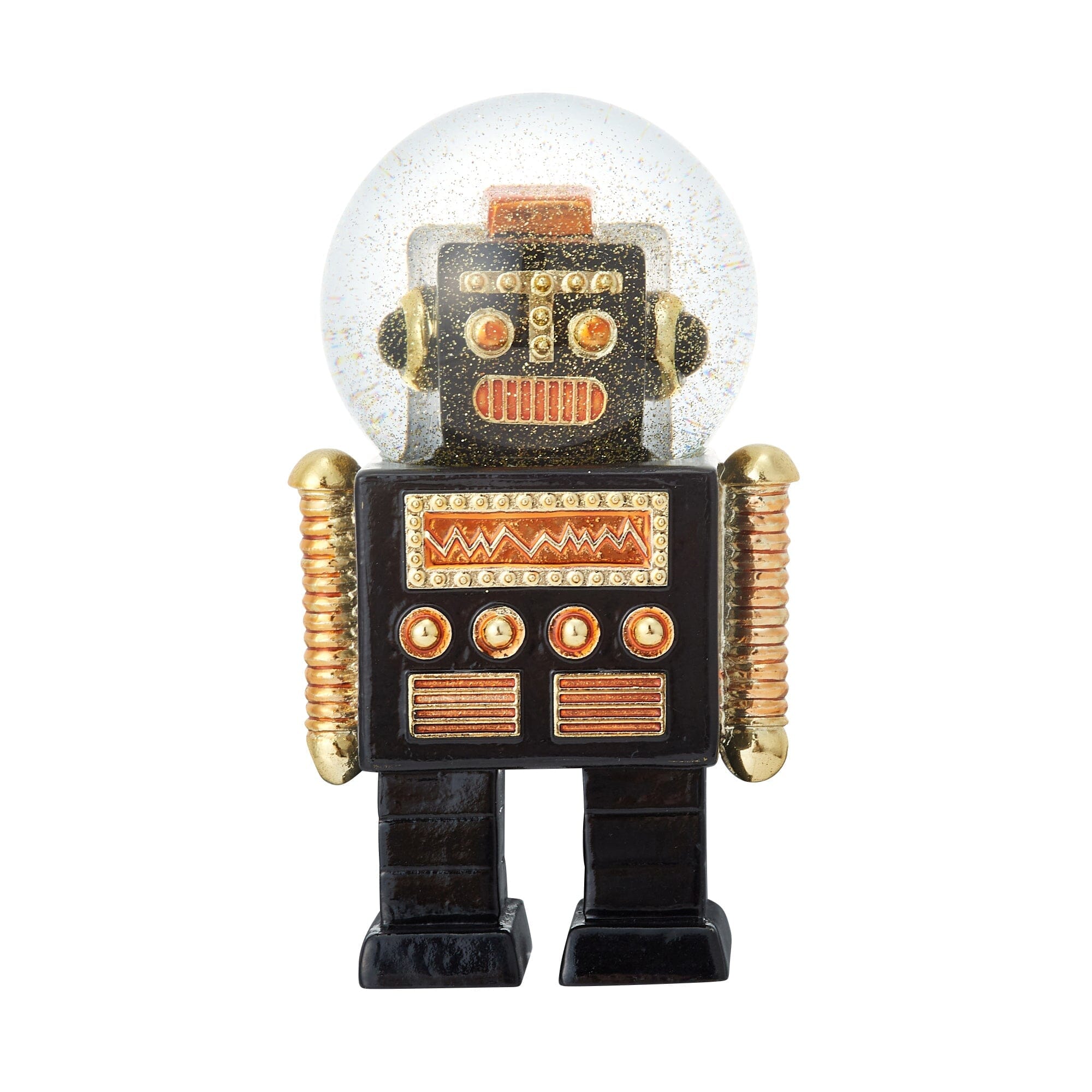 Snow Globe Robot Medium Black