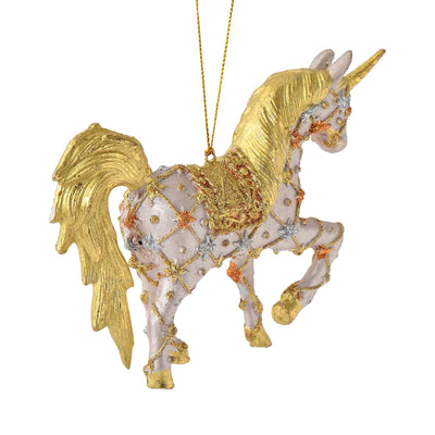 Resin Ornament Unicorn Pink