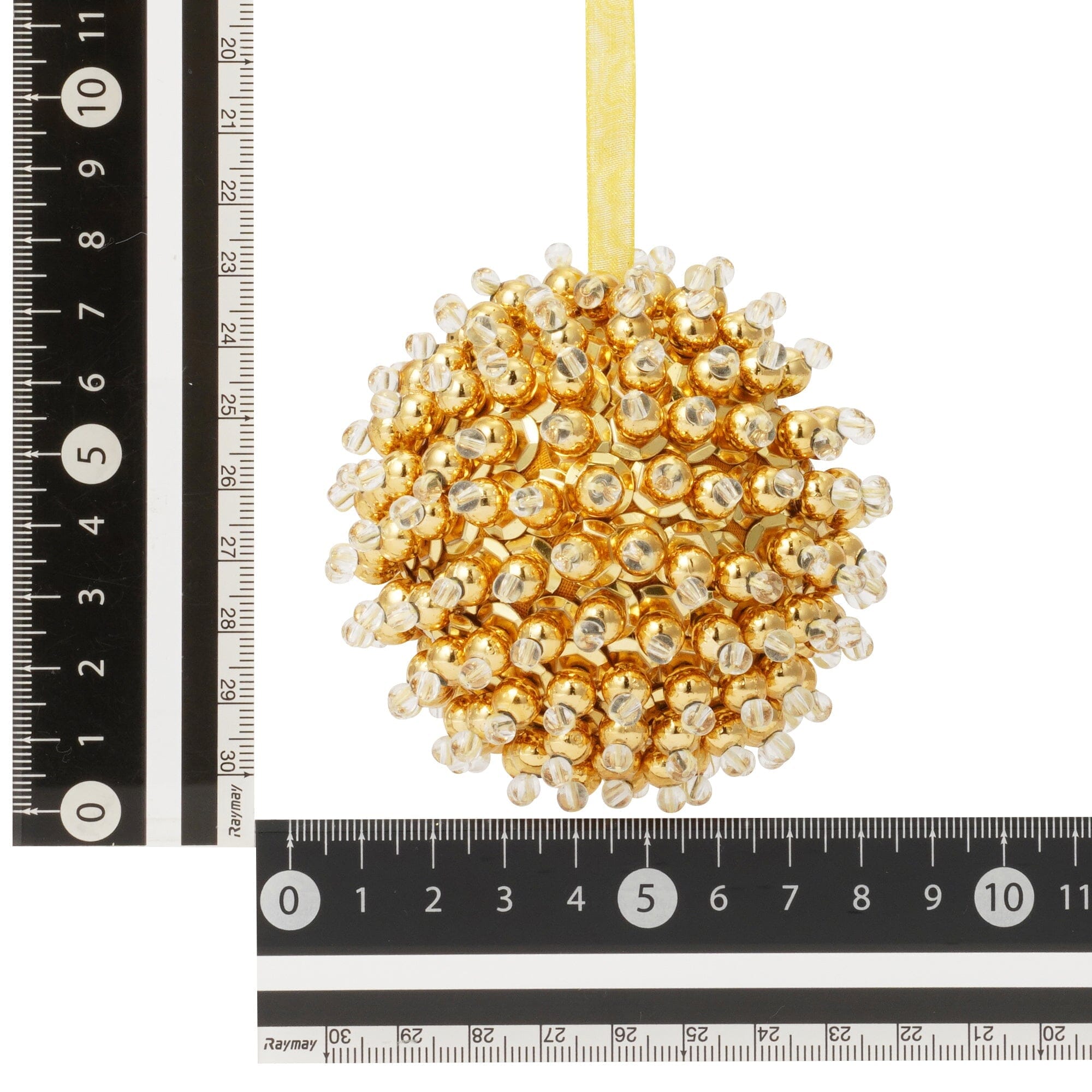 Beads Ornament Ball Round Gold