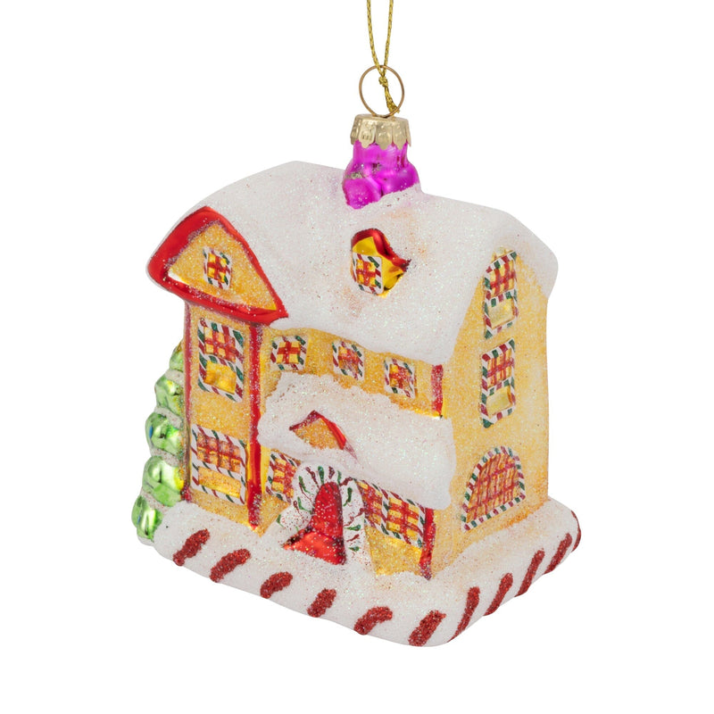 Glass Ornament Cookie House