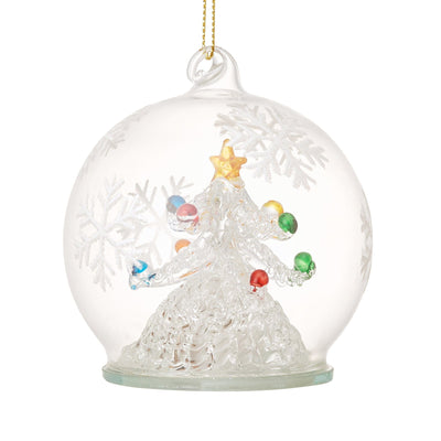 Led Glass Ornament Tree