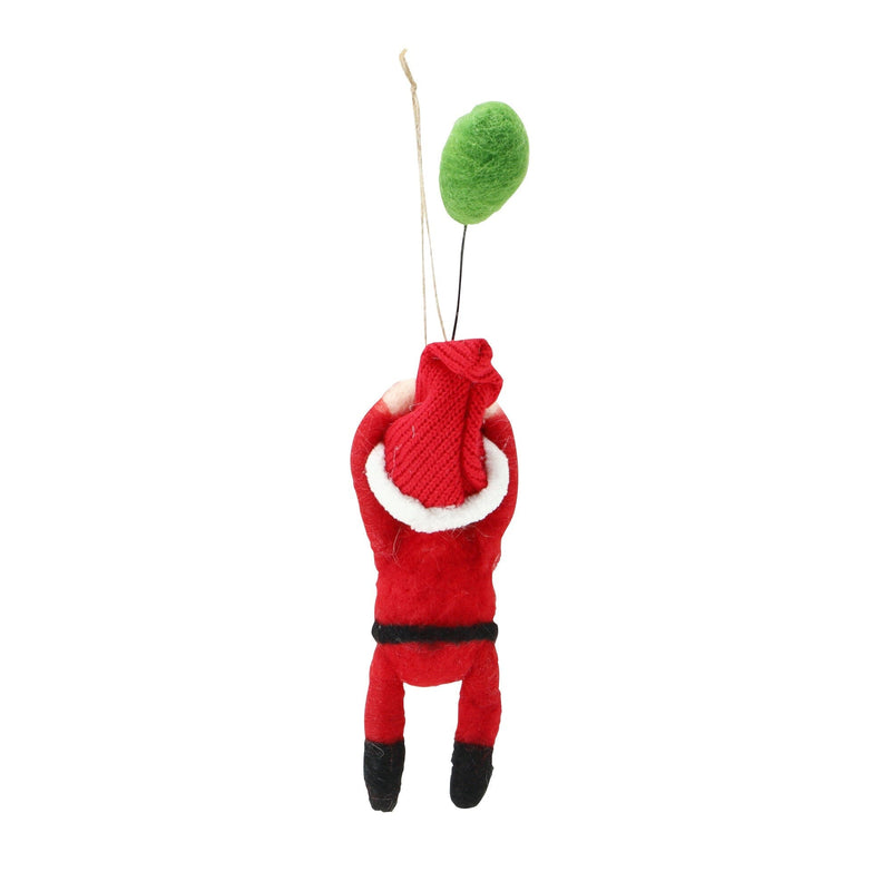 Fabric Ornaments Santa Balloons