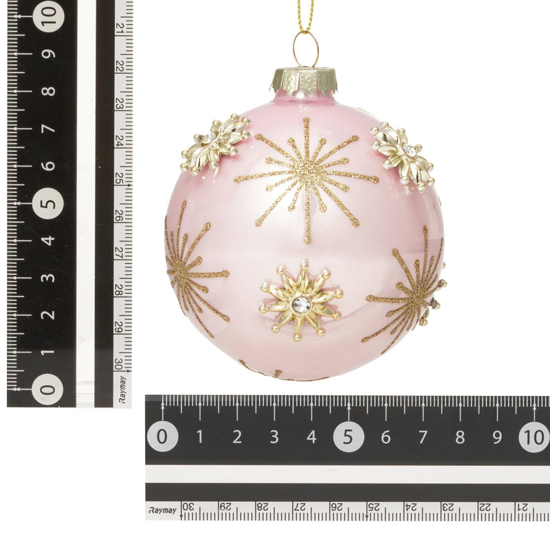 Glass Ornament Bijou Pink