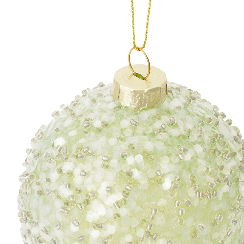 Glass Ornament Ball Green