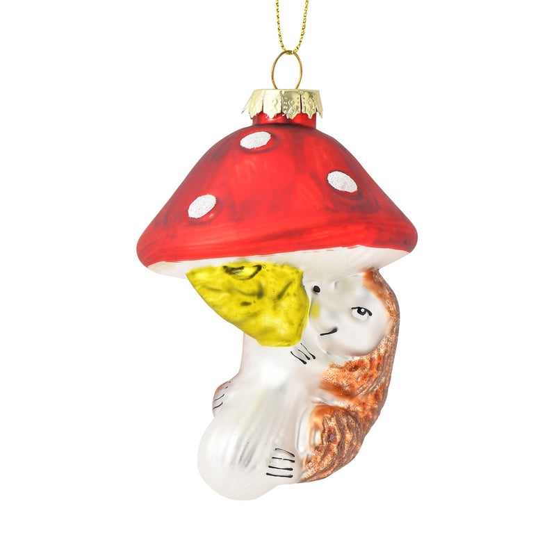 Glass Ornament Mushroom