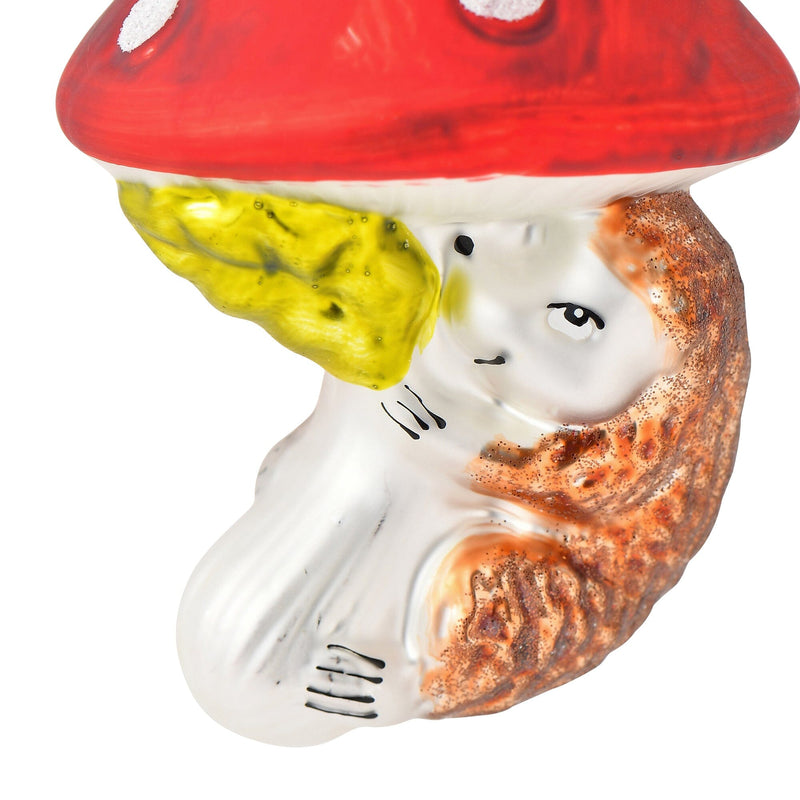 Glass Ornament Mushroom