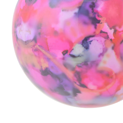 Glass Ornament Marble Pink