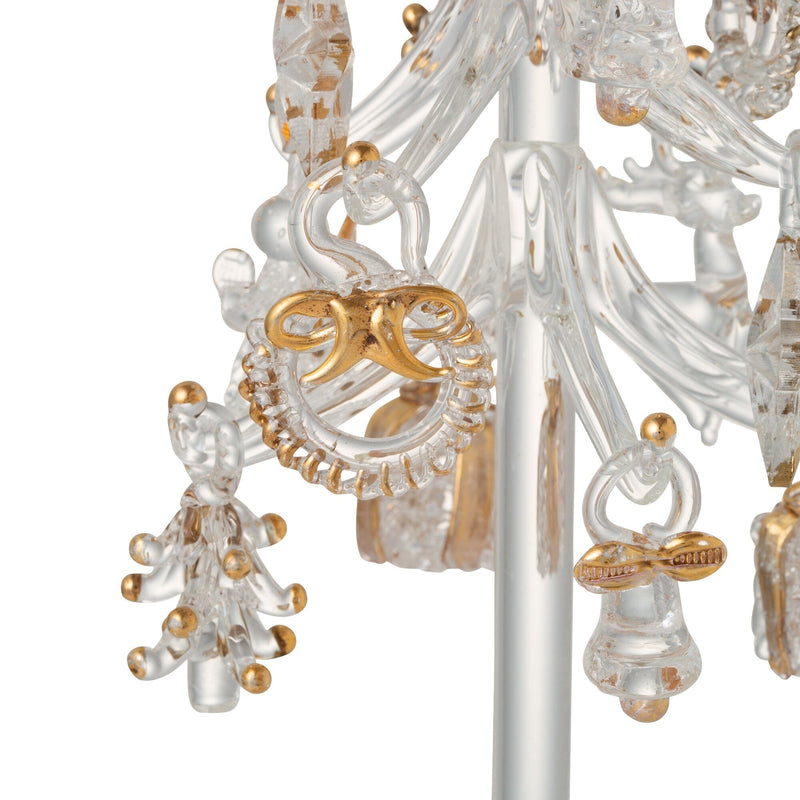 Glass Tree Multi Ornament Large Gold