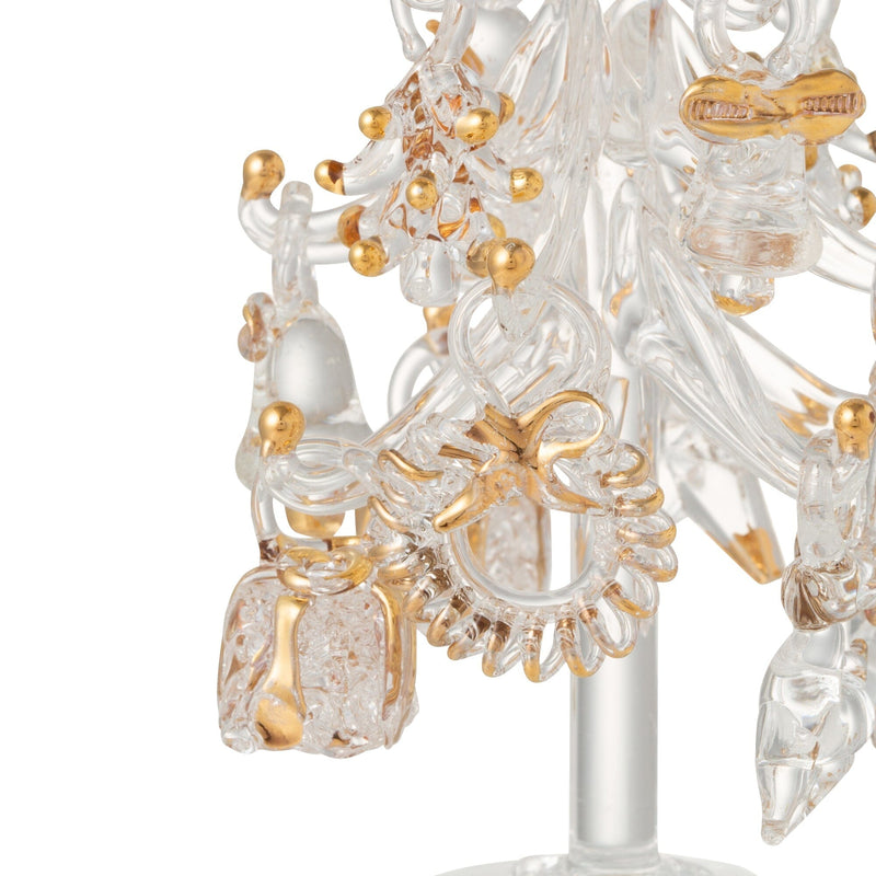 Glass Tree Multi Ornament Small Gold