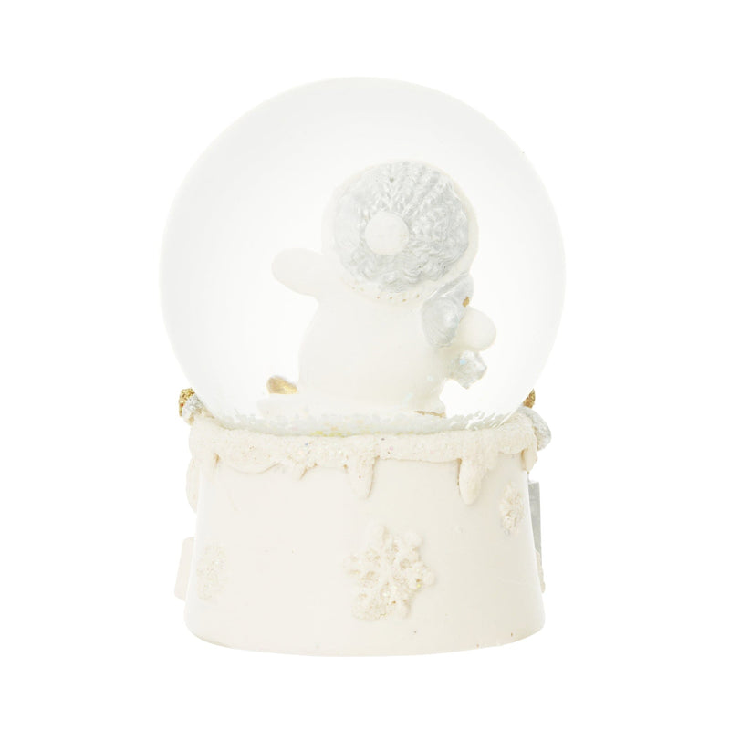 Snow Globe Snowman Small White