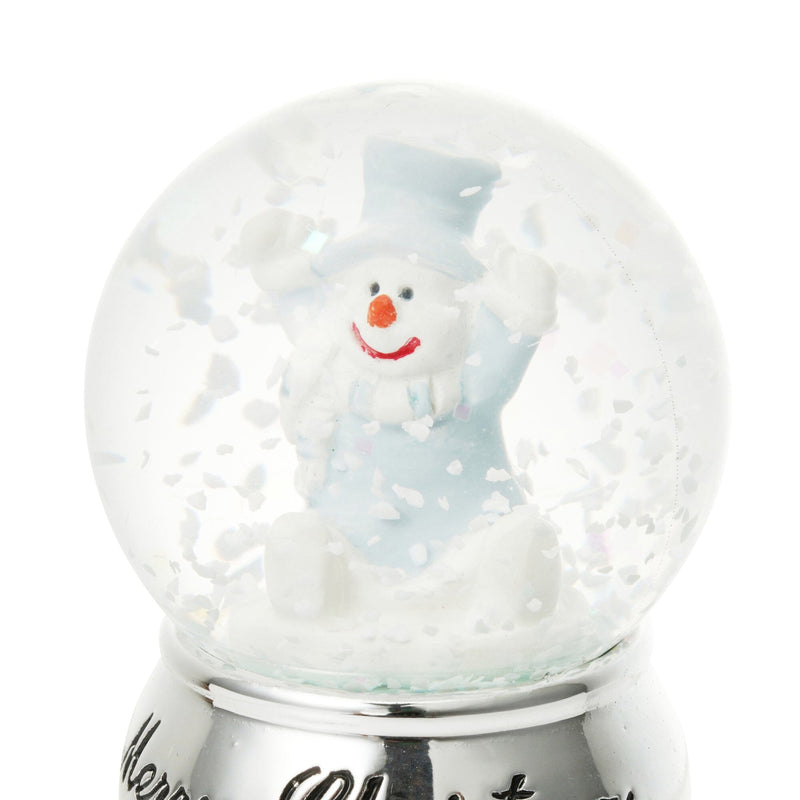 Snow Globe Snowman Xs Silver