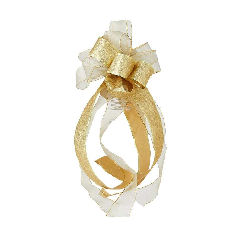 Tree Top French Bow Ribbon Medium Gold