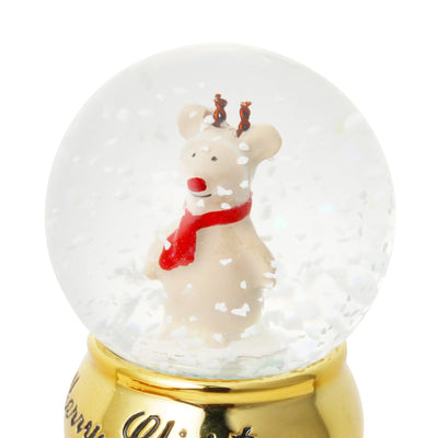 Snow Globe Reindeer Xs Gold