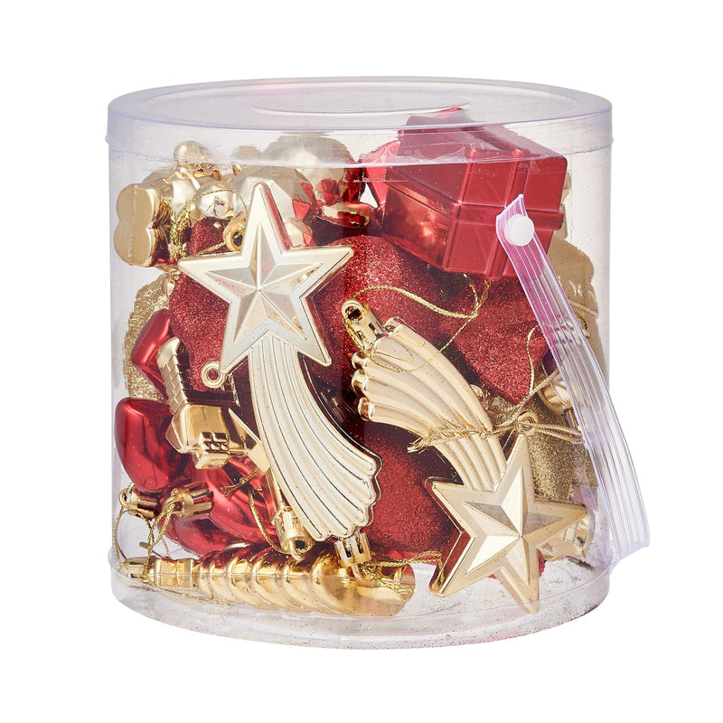 Set Ornament Motif 26 Pieces Red