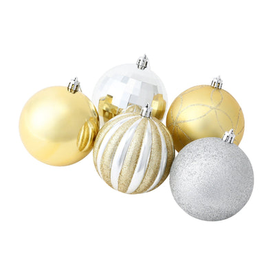 Set Ornaments 8cm 20 Pieces Gold