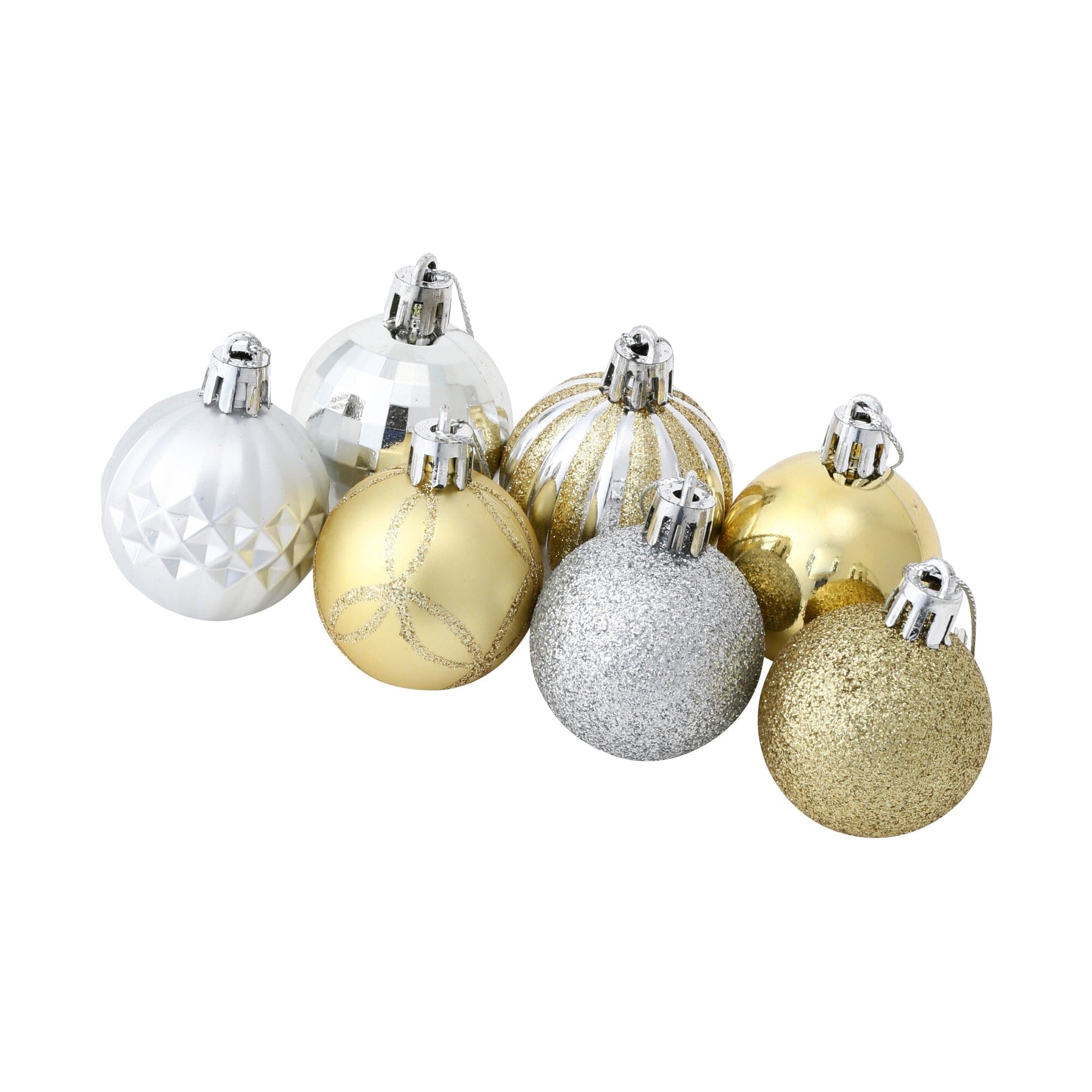 Set Ornaments 4cm 14 Pieces Gold