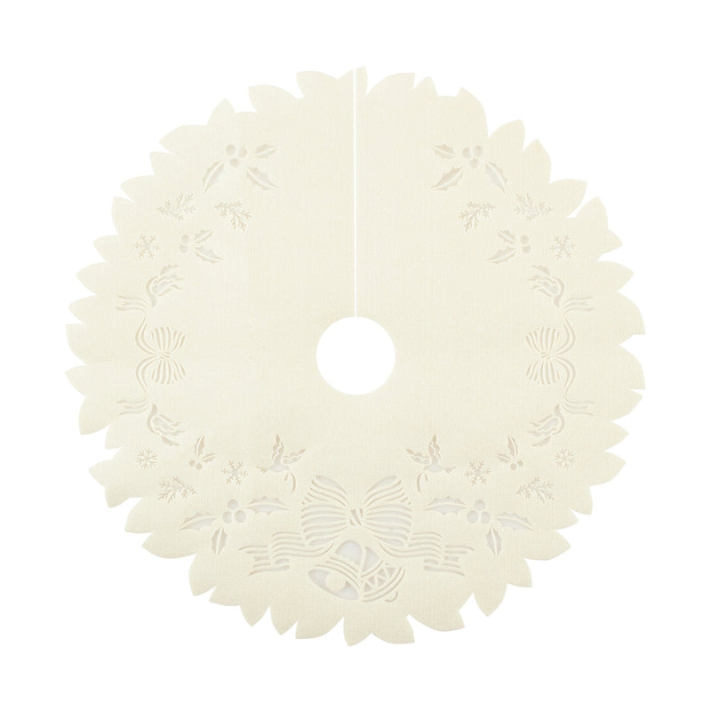 Felt Tree Skirt White