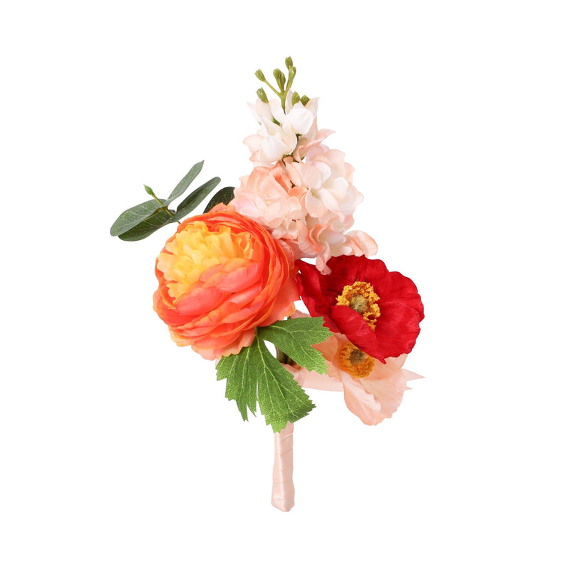 Petite Bouquet Ranunculus Poppy Mix Orange