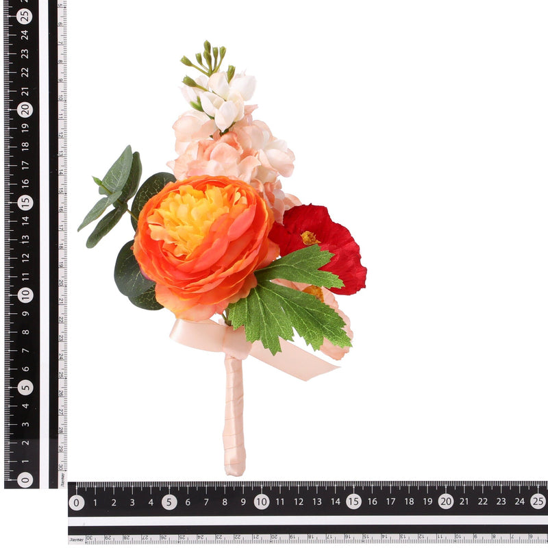 Petite Bouquet Ranunculus Poppy Mix Orange