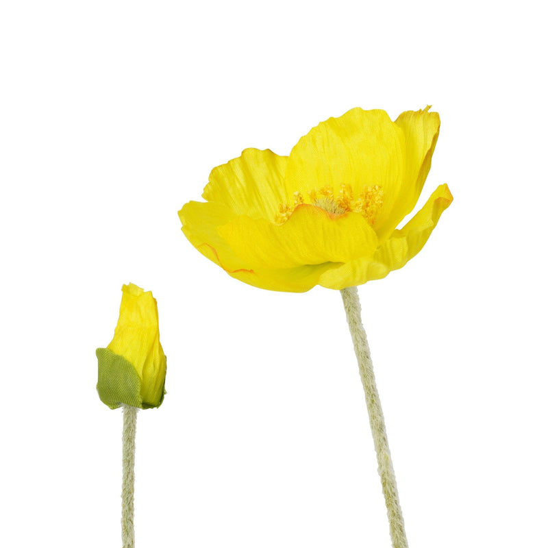 Art Flower Poppy Small Yellow