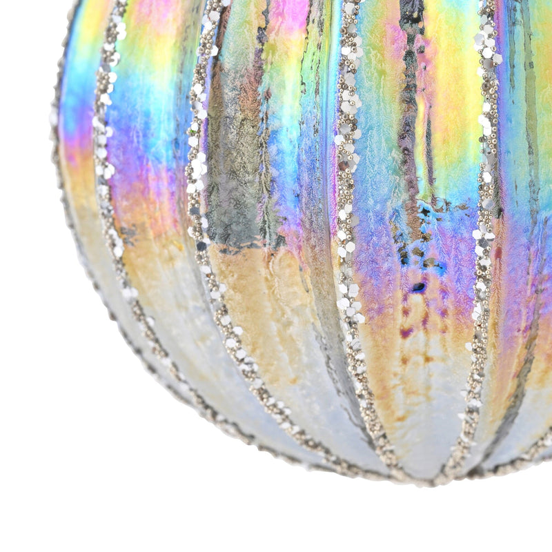 Glass Ornament Aurora Stripe