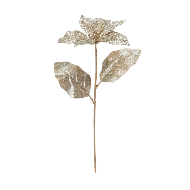 Art Plant Poinsettia Gold