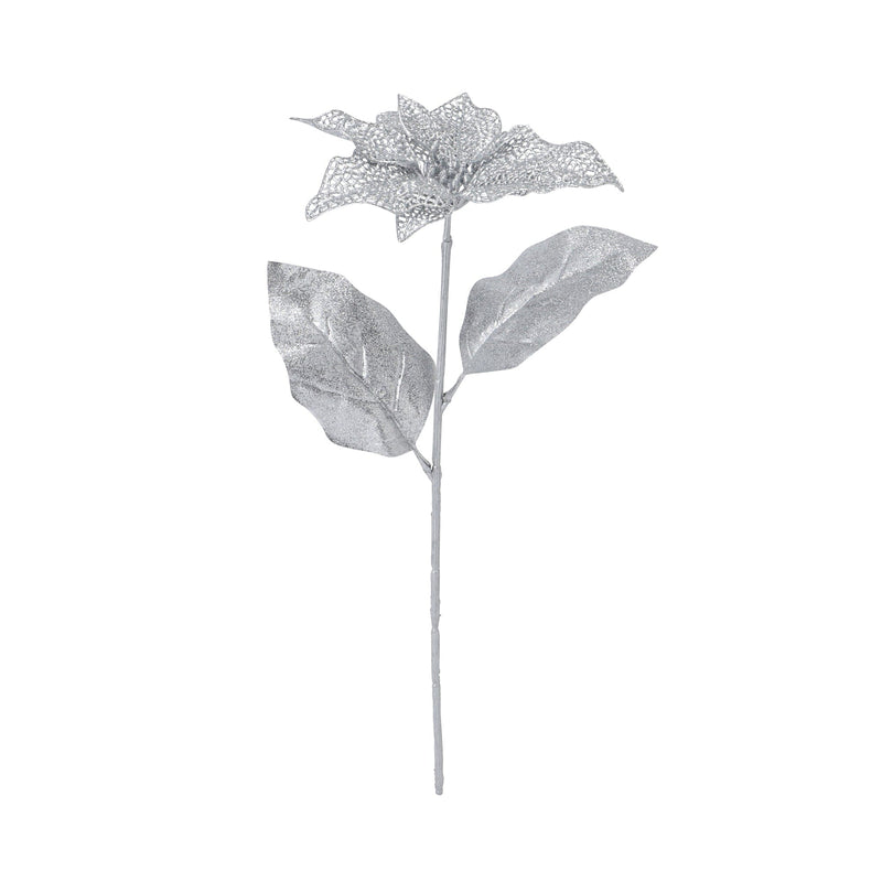 Art Plant Poinsettia Silver