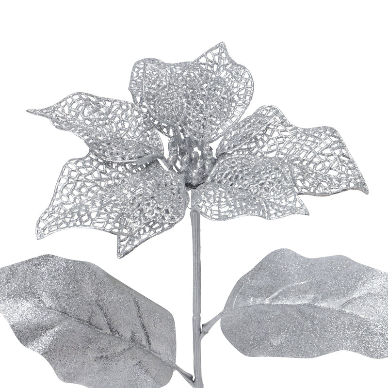 Art Plant Poinsettia Silver