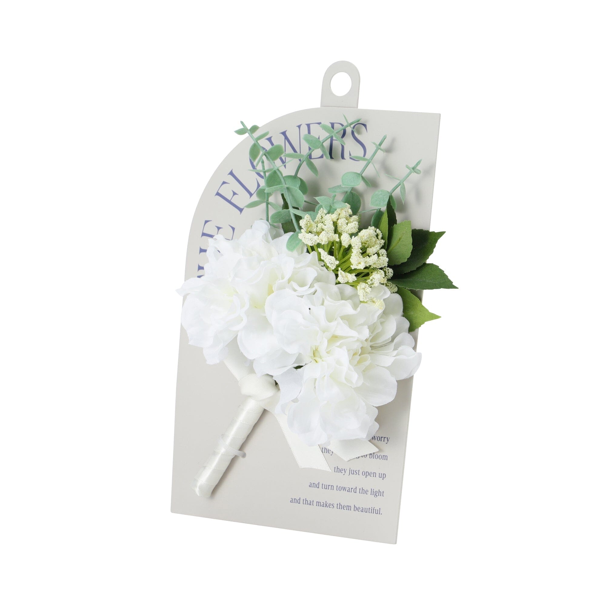 Petite Bouquet Zinnia Mix White