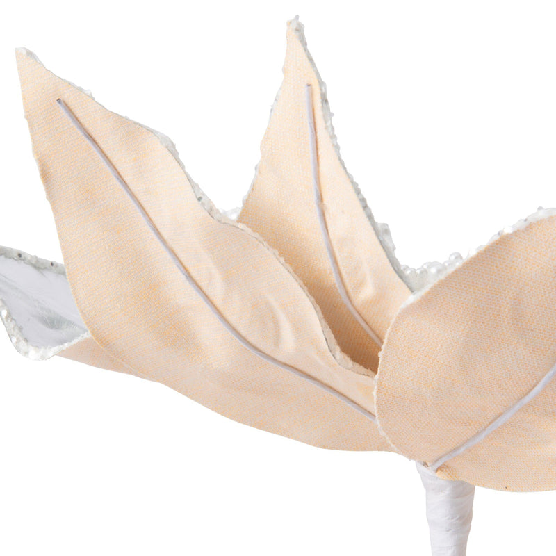 Art Plant Pearl Poinsettia Silver