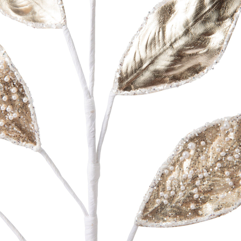 Art Plant Pearl Leaf Gold