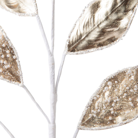 Art Plant Pearl Leaf Gold