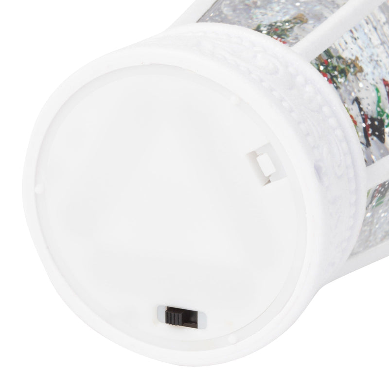 Snow Globe Square Lantern Snowman Large