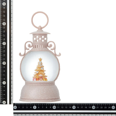 Snow Globe Round Lantern Tree Bear Large