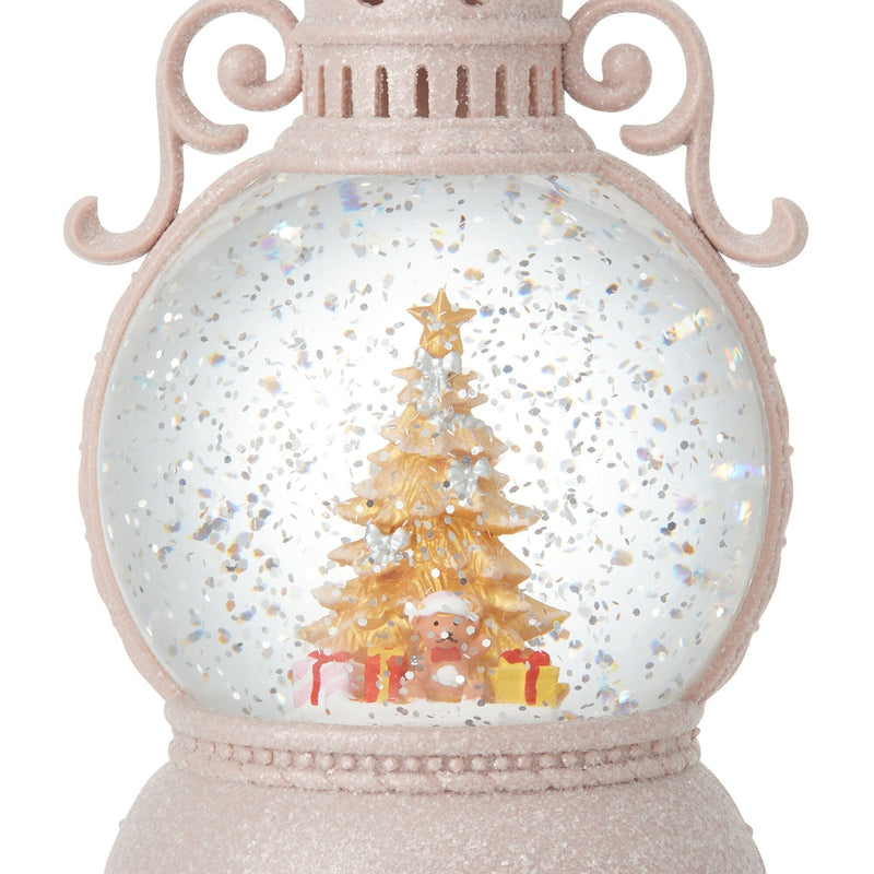 Snow Globe Round Lantern Tree Bear Large