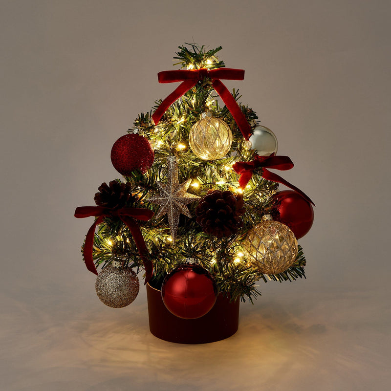 Desktop Tree With Ribbon Red