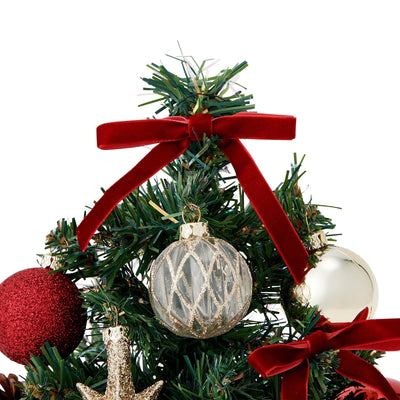 Desktop Tree With Ribbon Red