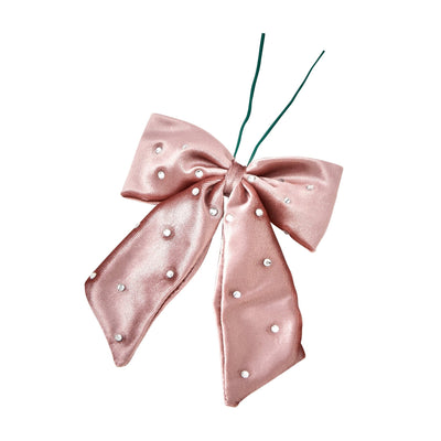 Ribbon Ornament Set (6 Pieces) Light Pink