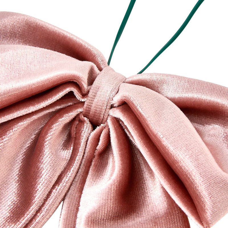 Ribbon Ornament Set (6 Pieces) Light Pink