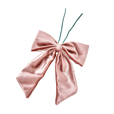 Ribbon Ornament Set (6 Pieces) Light Pink