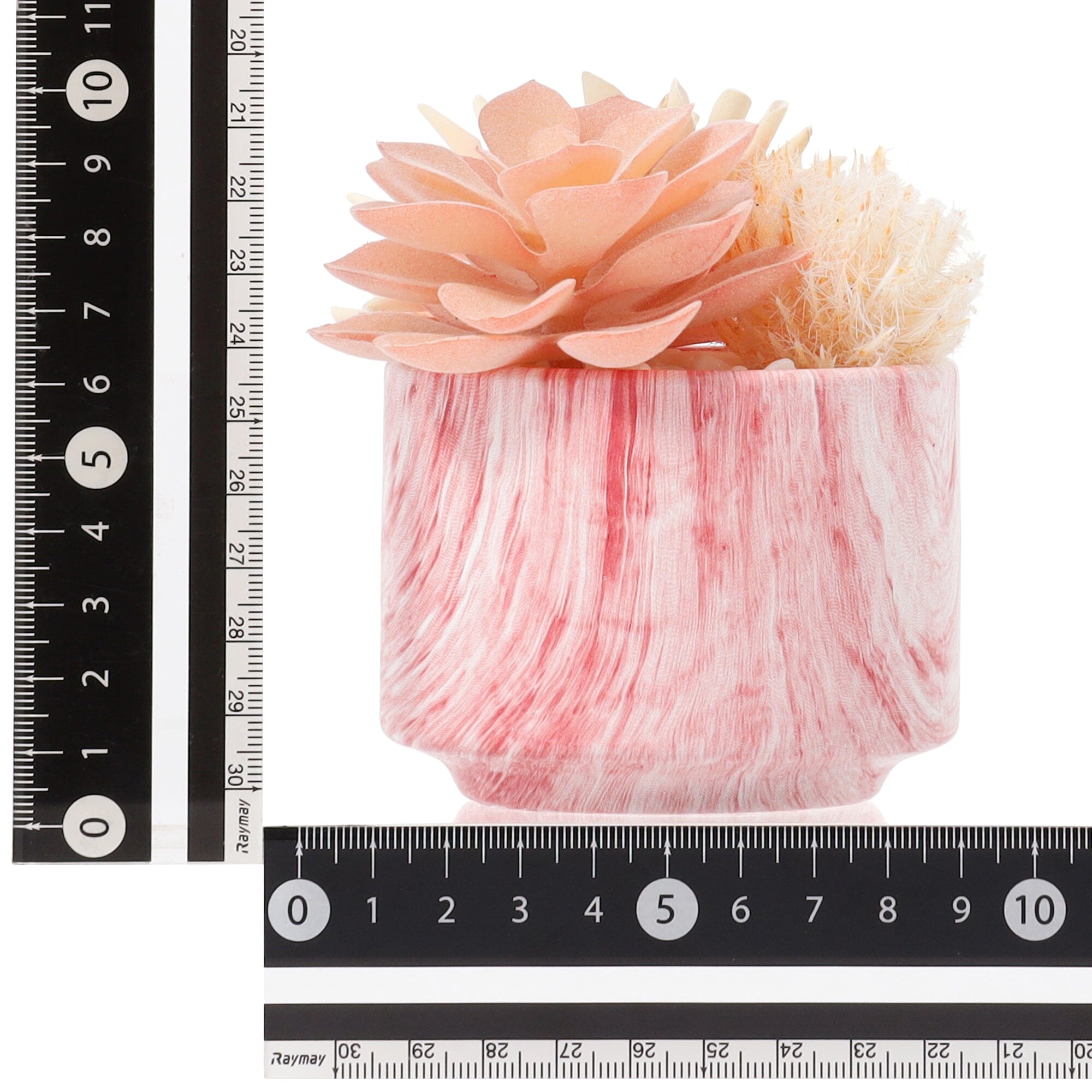 Art Green & Pot Succulent Light Pink